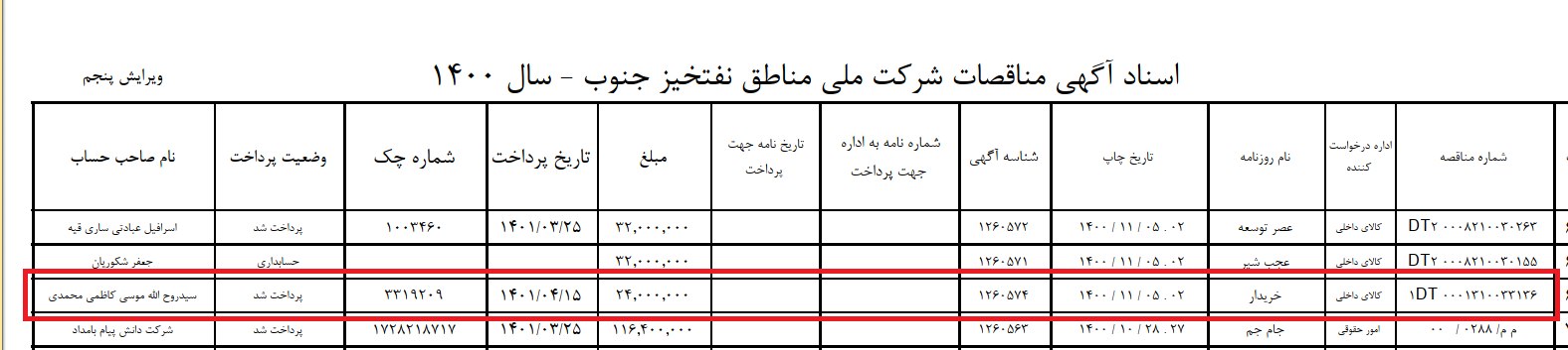 رسید